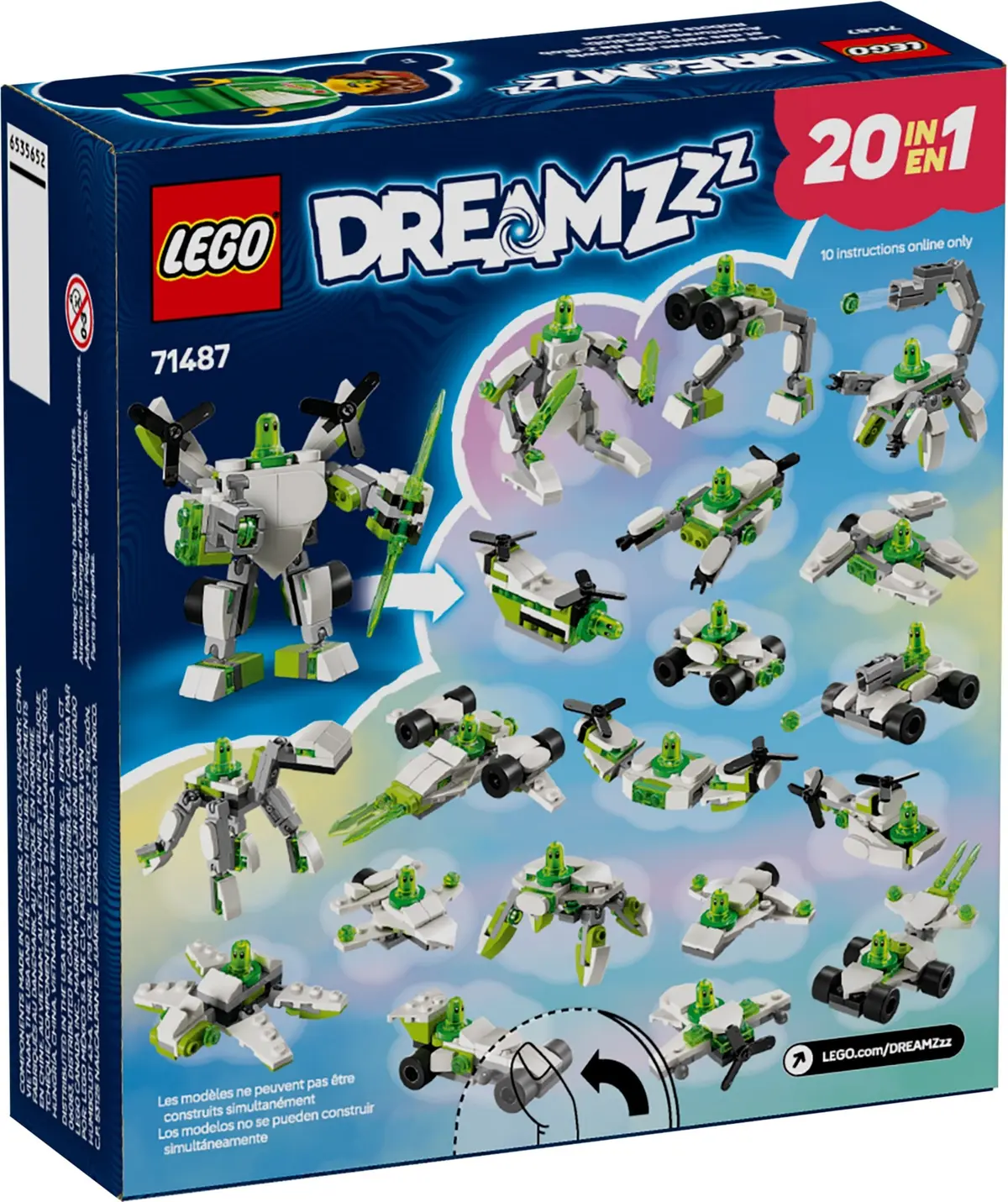 LEGO Dreamzzz 71487 Z-Blob's Robot and Vehicle Adventures set, image 2