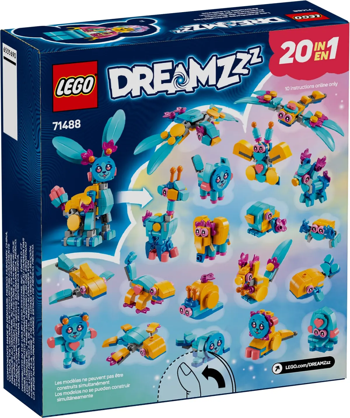 LEGO Dreamzzz 71488 Bunchu's Creative Animal Adventures set, image 2