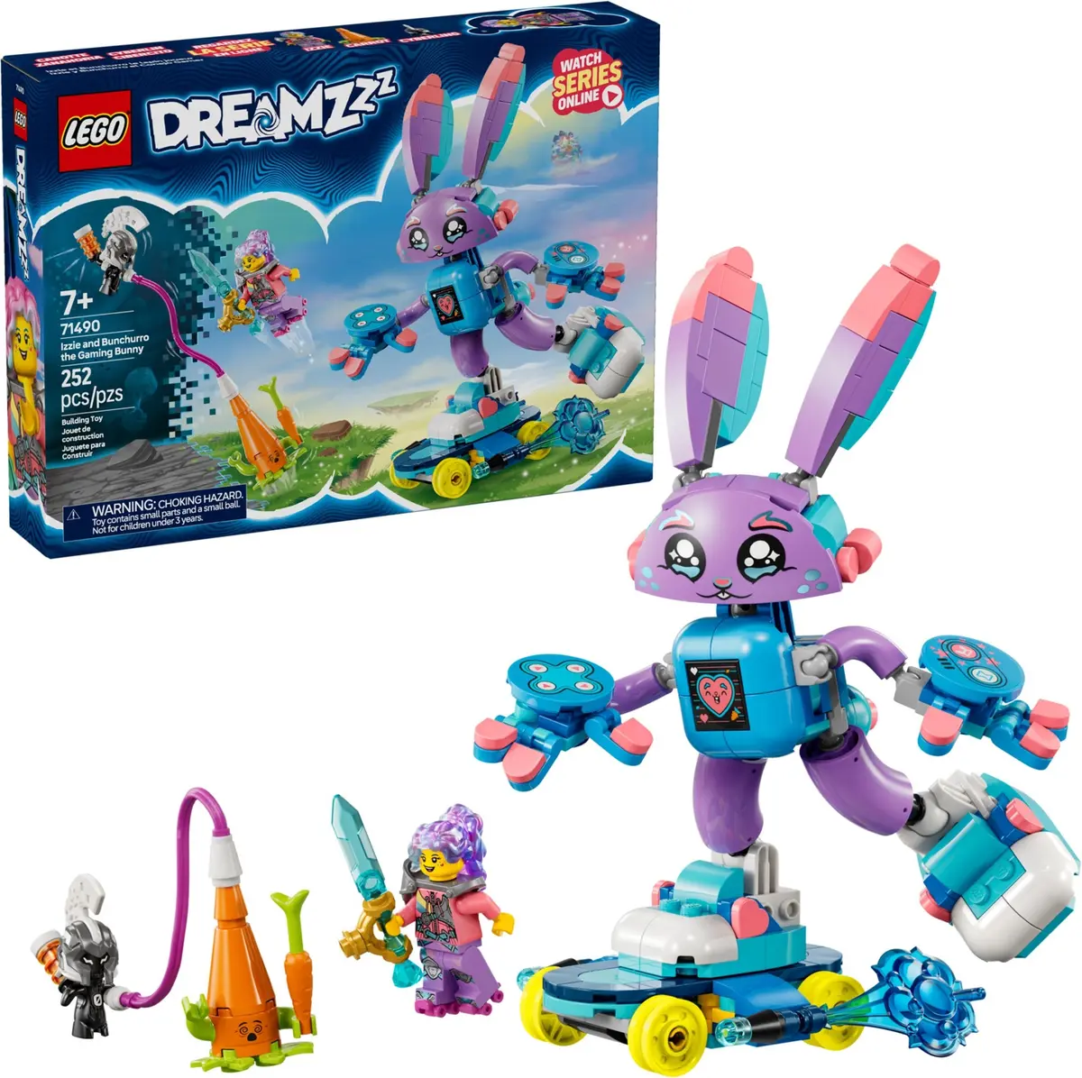 LEGO Dreamzzz 71490 Izzie and Bunchurro the Gaming Bunny set, image 3
