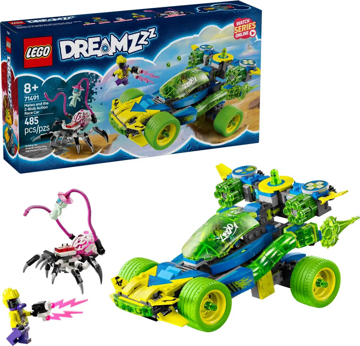 LEGO Dreamzzz 71491 Mateo and the Z-Blob Action Race Car set, image 3