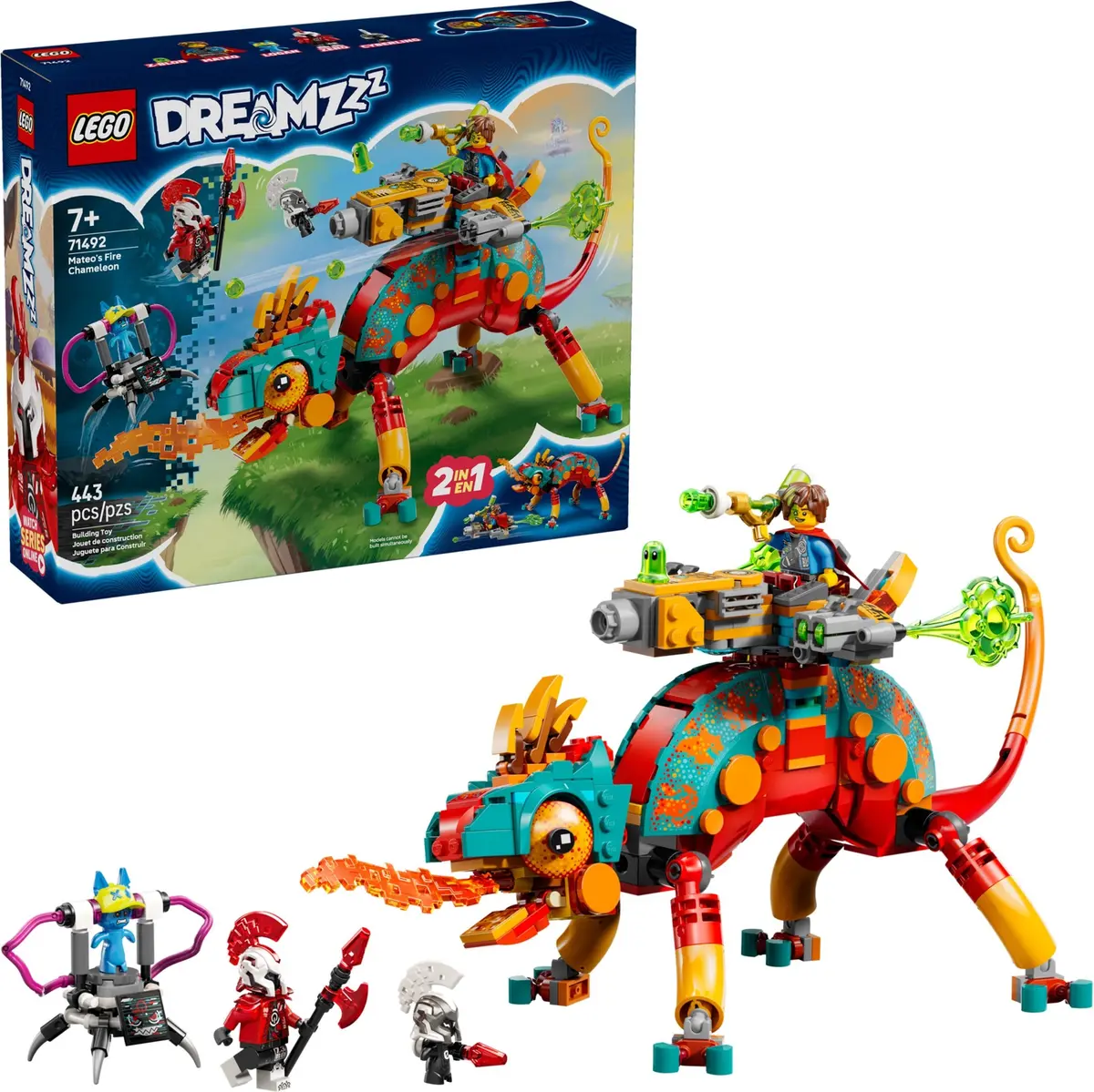 LEGO Dreamzzz 71492 Mateo's Fire Chameleon set, image 3