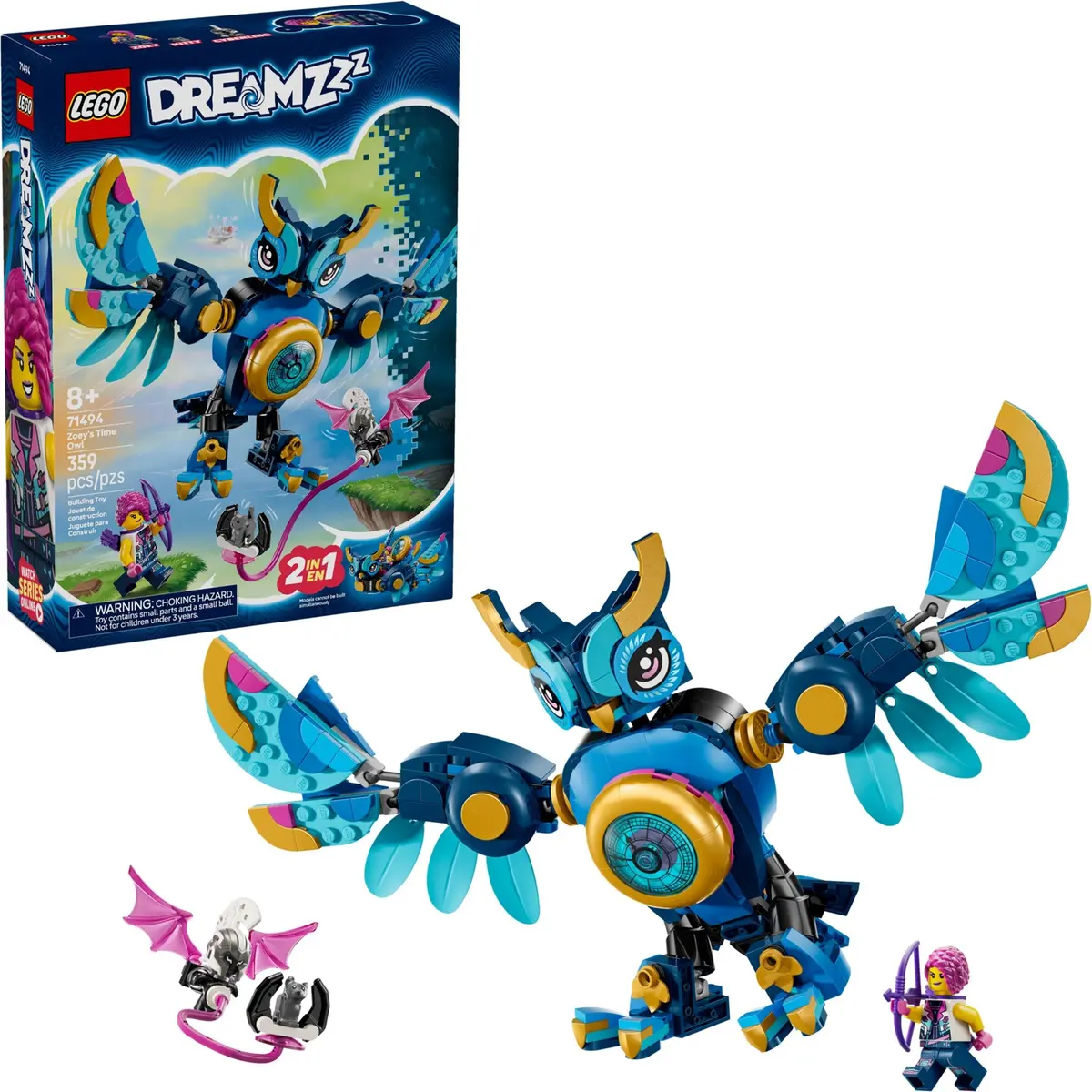 LEGO Dreamzzz 71494 Zoey's Time Owl set, image 3