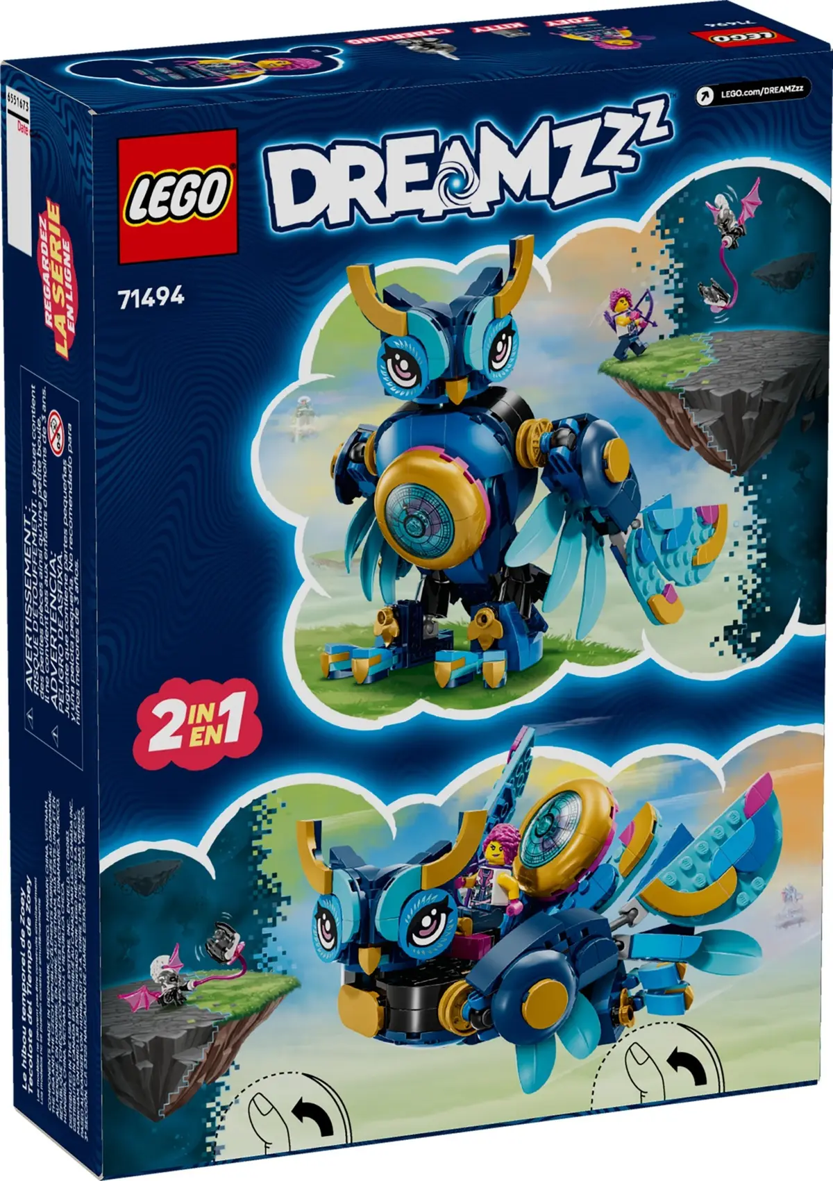 LEGO Dreamzzz 71494 Zoey's Time Owl set, image 2