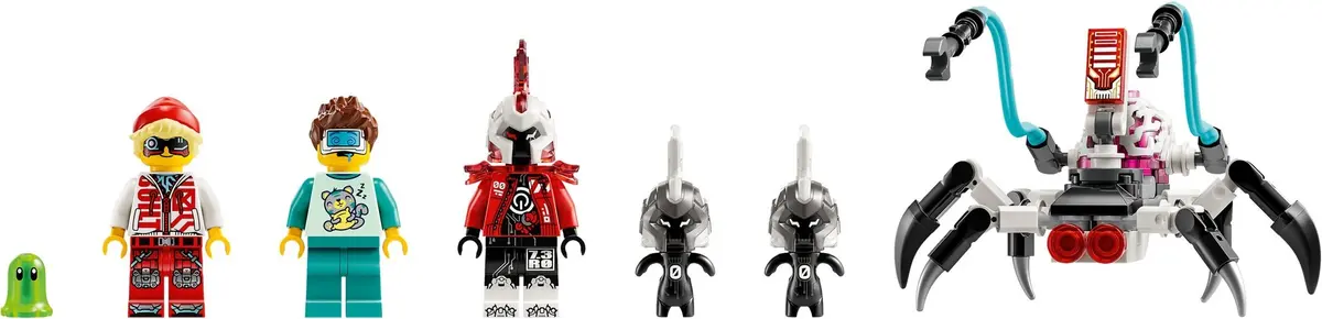 LEGO Dreamzzz 71497 Cooper's Tiger Mech & Zero's Hot Rod Car set, image 8