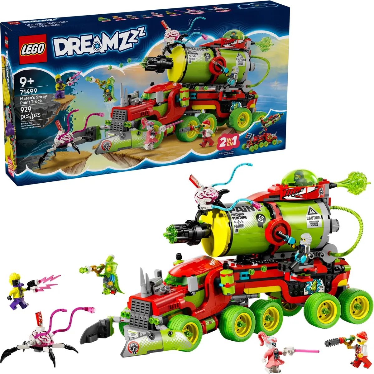 LEGO Dreamzzz 71499 Mateo's Spray Paint Truck set, image 3