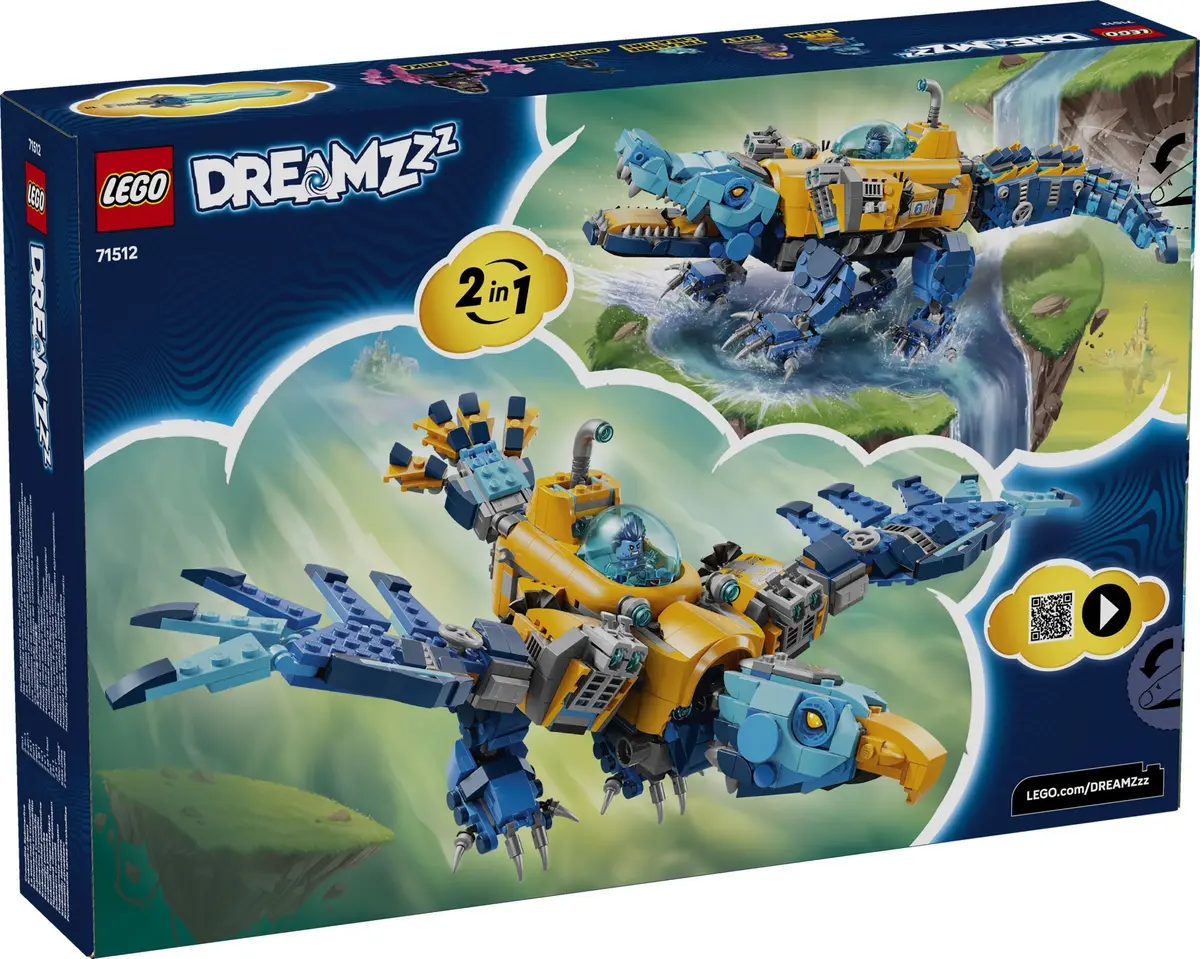 LEGO Dreamzzz 71512 Crocodile Submarine set, image 2