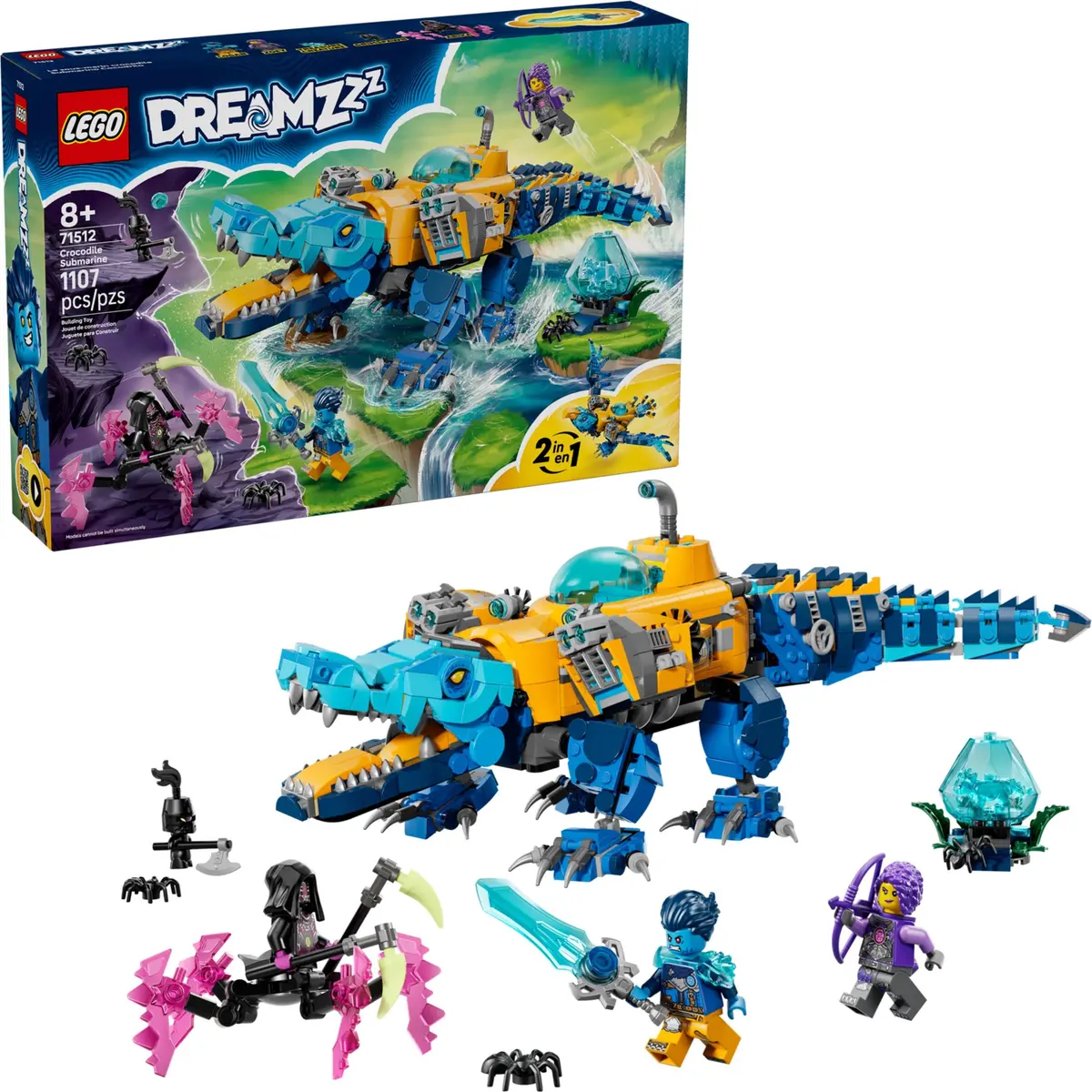 LEGO Dreamzzz 71512 Crocodile Submarine set, image 5