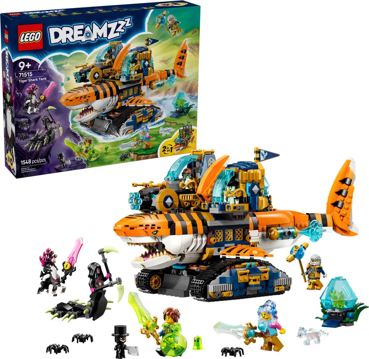LEGO Dreamzzz 71515 Tiger Shark Tank set, image 6