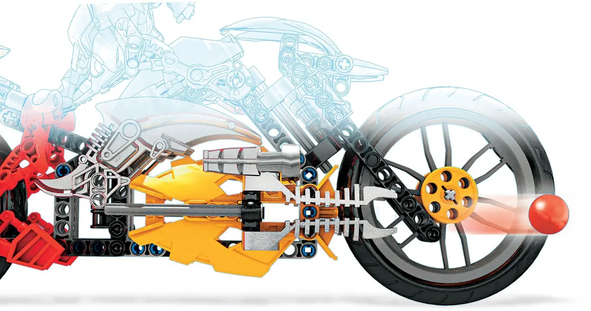 LEGO HERO Factory 7158 Furno Bike set, image 9