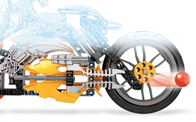LEGO HERO Factory 7158 Furno Bike set, image 5
