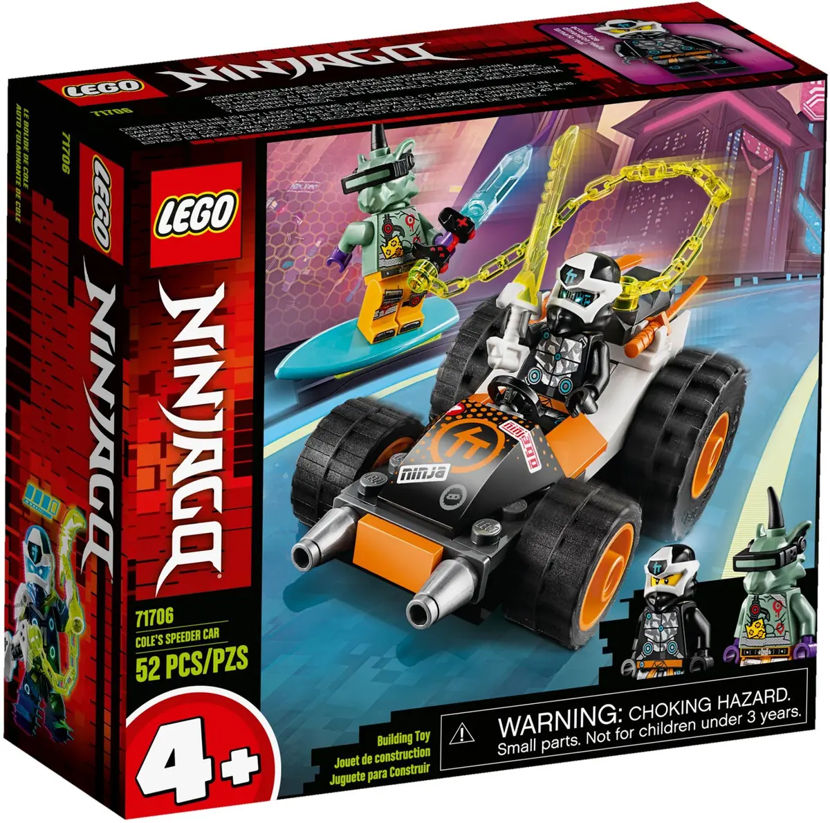 LEGO Ninjago 71706 Cole's Speeder Car set, image 2