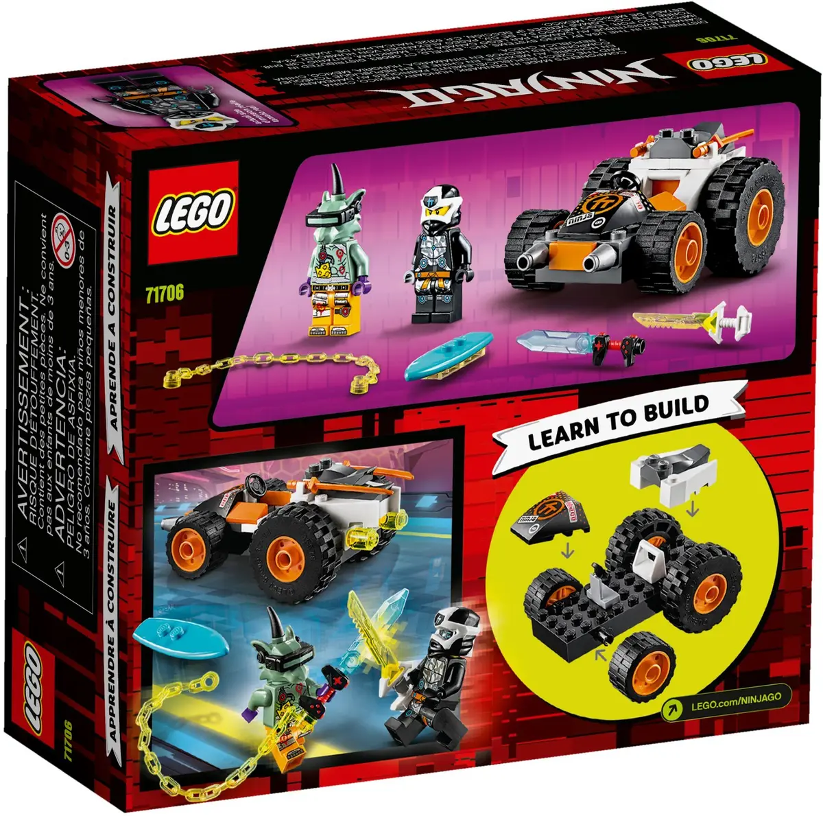 LEGO Ninjago 71706 Cole's Speeder Car set, image 5