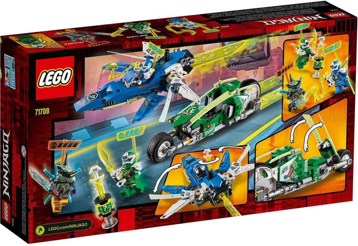 LEGO Ninjago 71709 Jay and Lloyd's Velocity Racers set, image 5