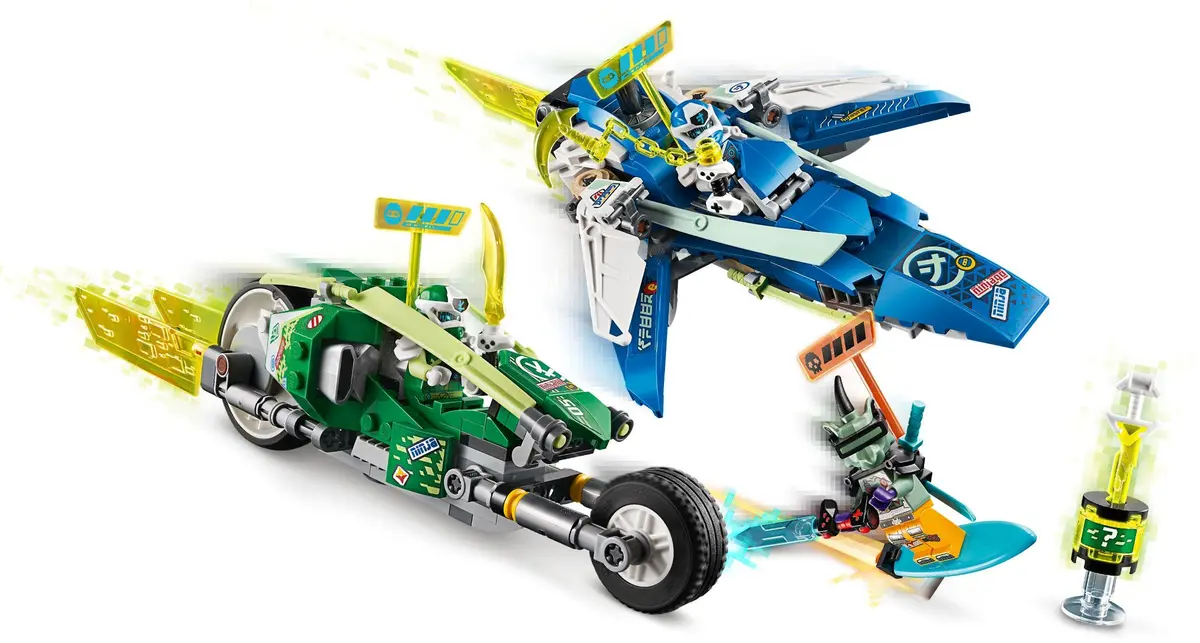 LEGO Ninjago 71709 Jay and Lloyd's Velocity Racers set, image 3