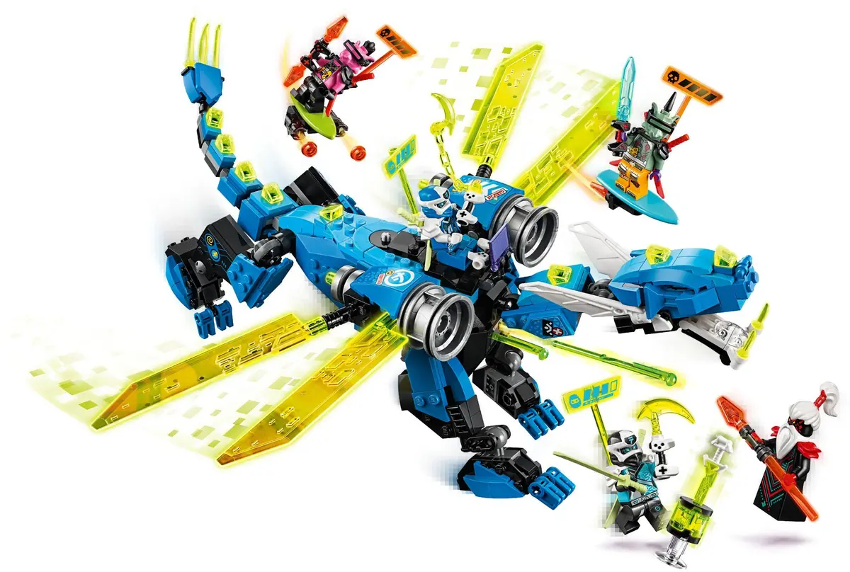 LEGO Ninjago 71711 Jay's Cyber Dragon set, image 3