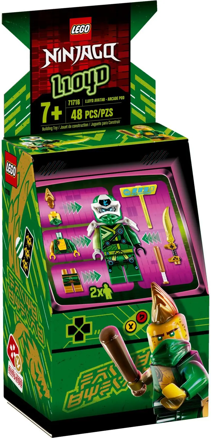 LEGO Ninjago 71716 Lloyd Avatar - Arcade Pod set, image 2