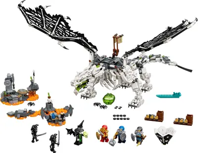 LEGO Ninjago 71721 Skull Sorcerer's Dragon set