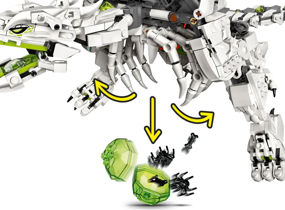 LEGO Ninjago 71721 Skull Sorcerer's Dragon set, image 13