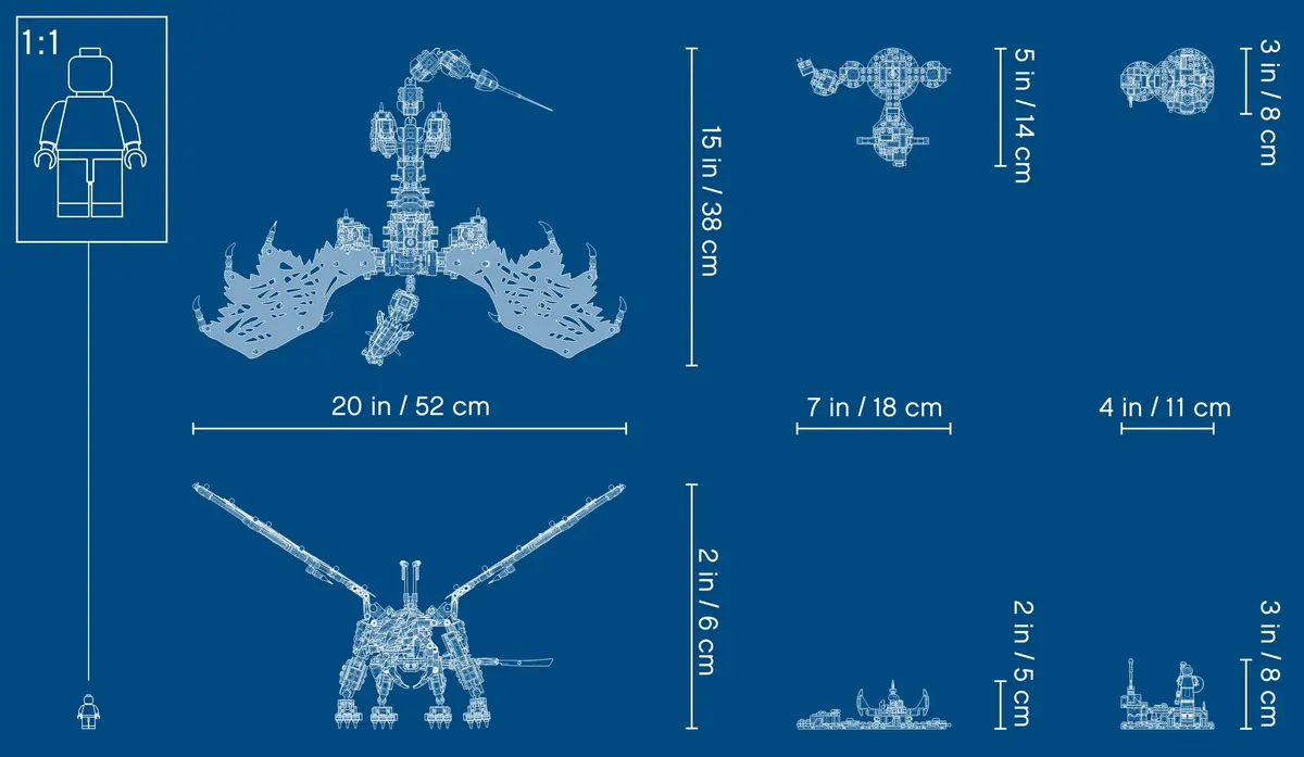 LEGO Ninjago 71721 Skull Sorcerer's Dragon set, image 7