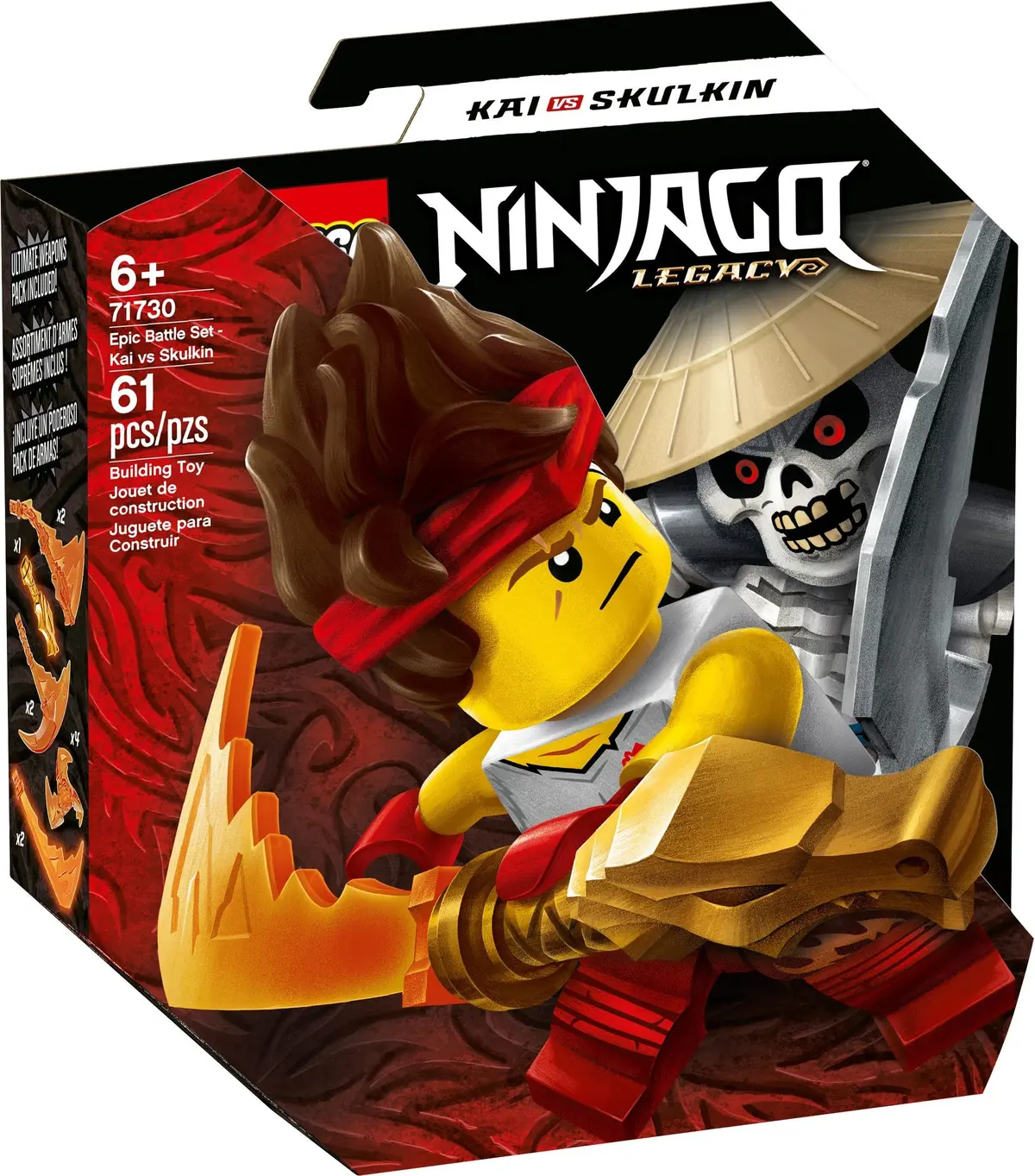 LEGO Ninjago 71730 Epic Battle Set - Kai vs. Skulkin set, image 2
