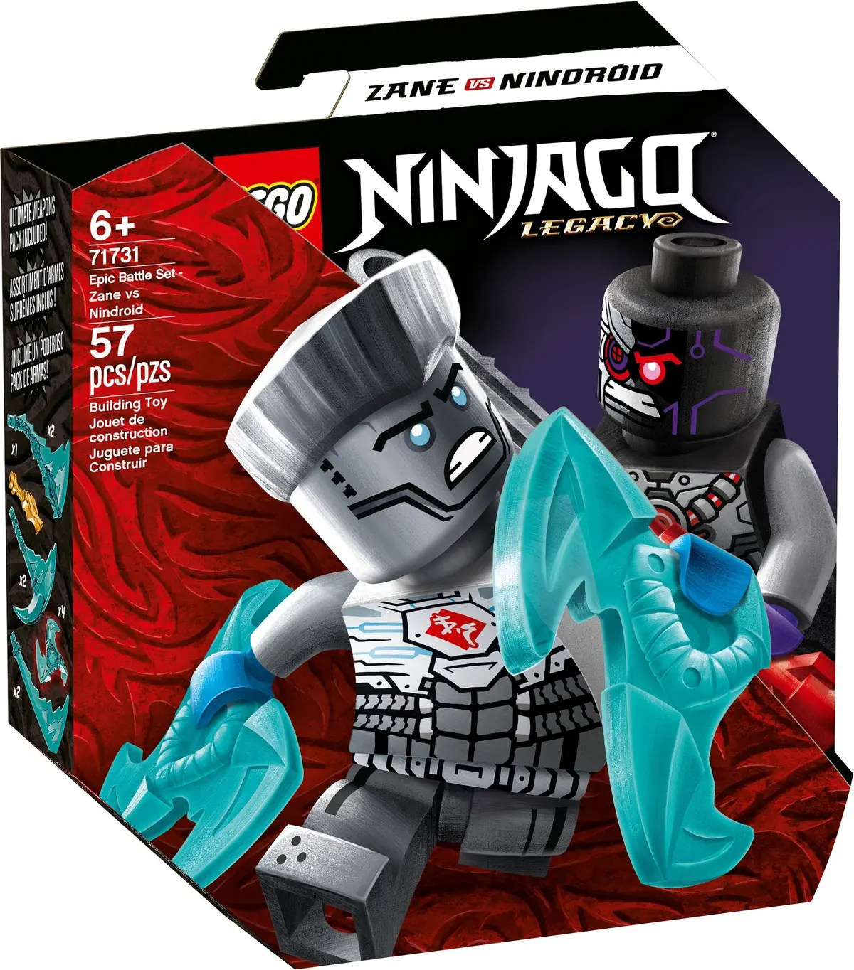 LEGO Ninjago 71731 Epic Battle Set - Zane vs. Nindroid set, image 2