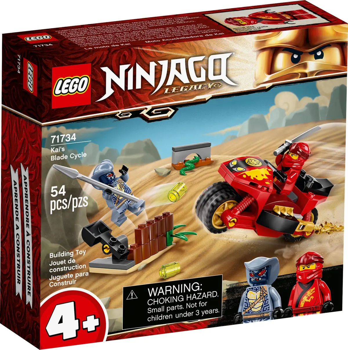 LEGO Ninjago 71734 Kai's Blade Cycle set, image 2
