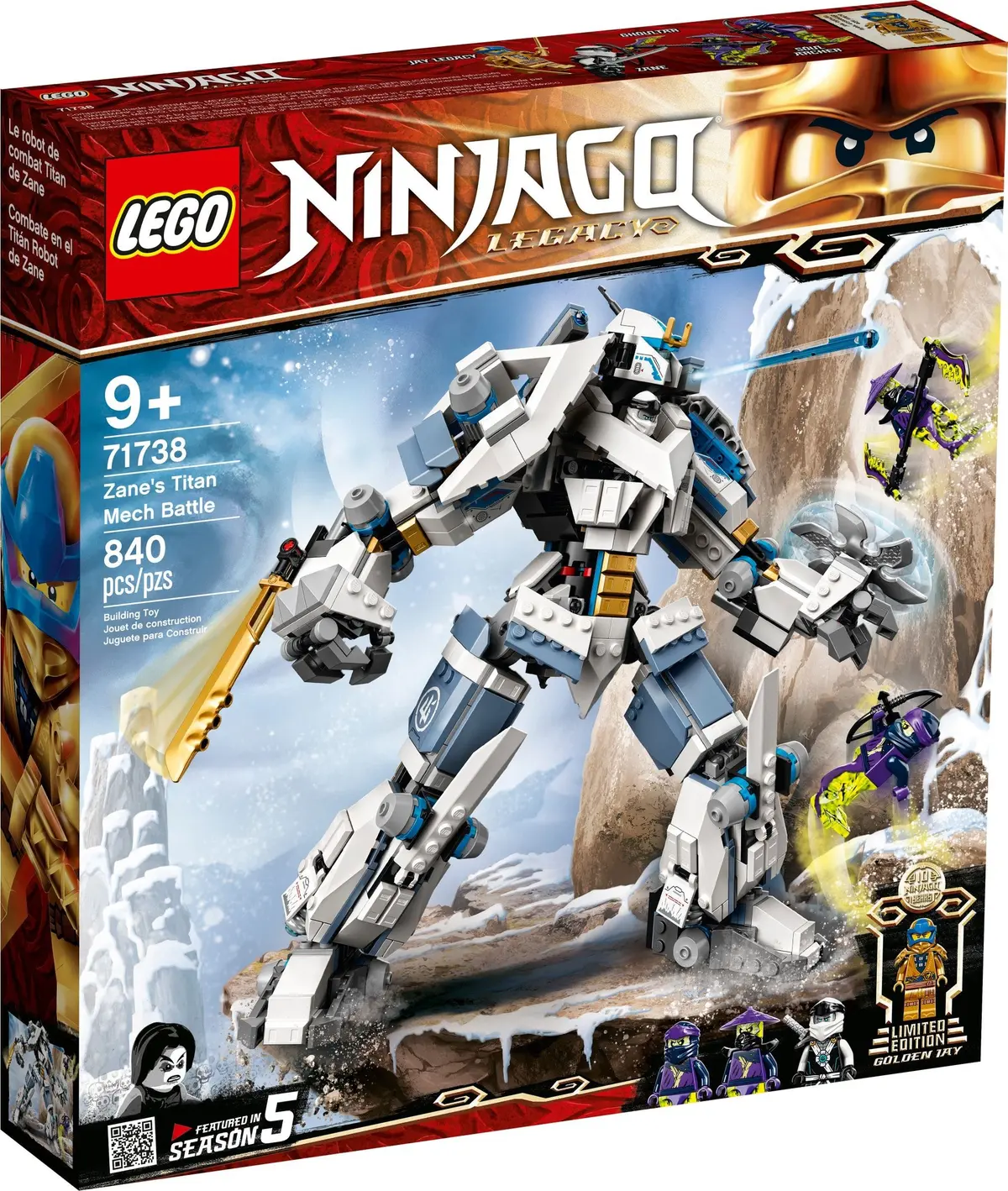 LEGO Ninjago 71738 Zane's Titan Mech Battle set, image 2