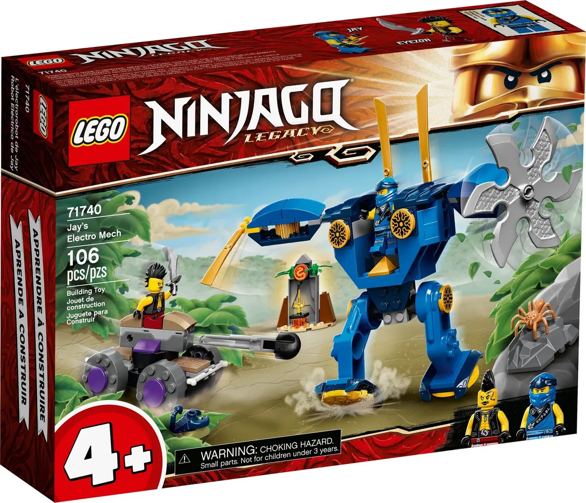 LEGO Ninjago 71740 Jay's Electro Mech set, image 2