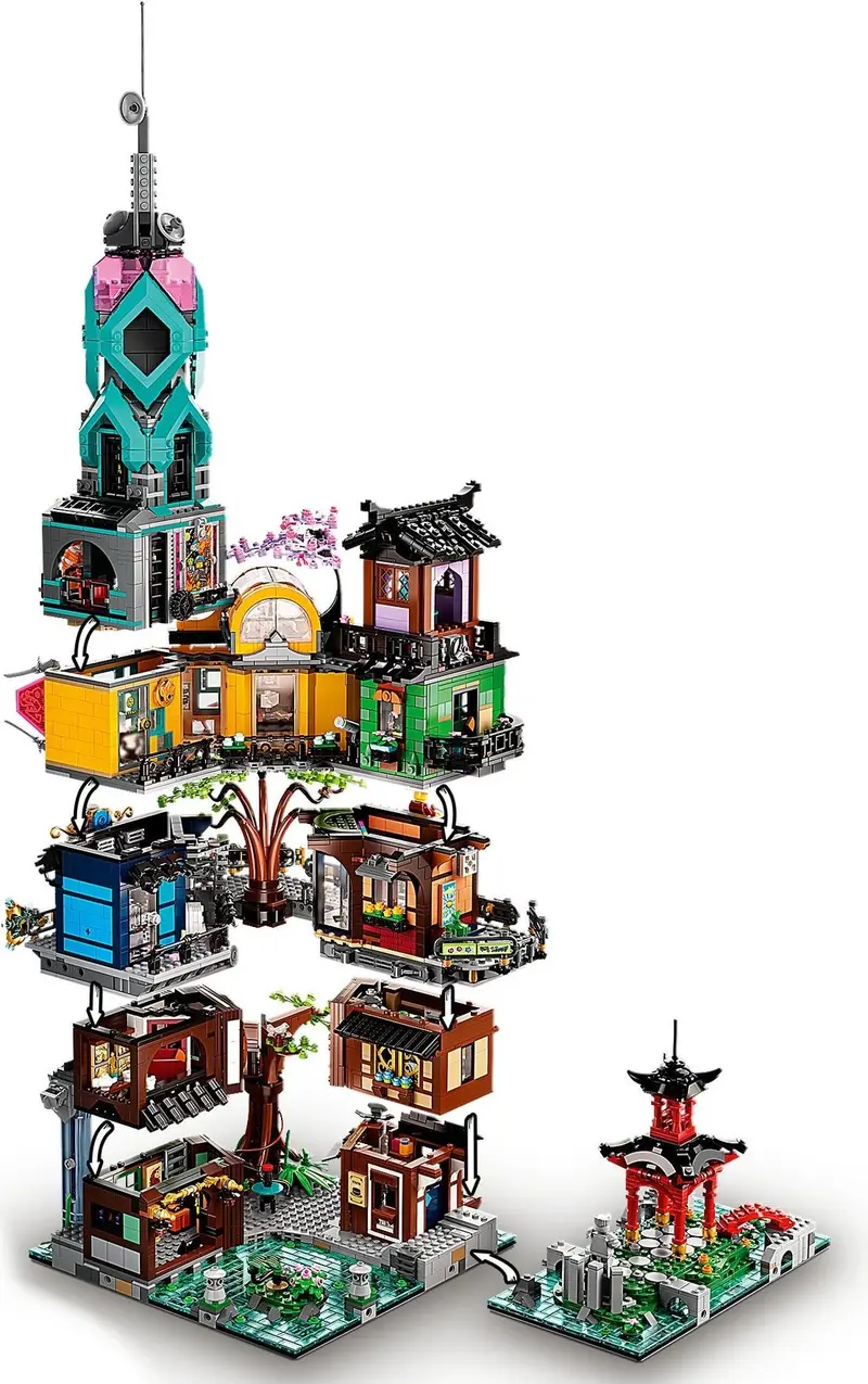 LEGO Ninjago 71741 NINJAGO City Gardens set, image 28
