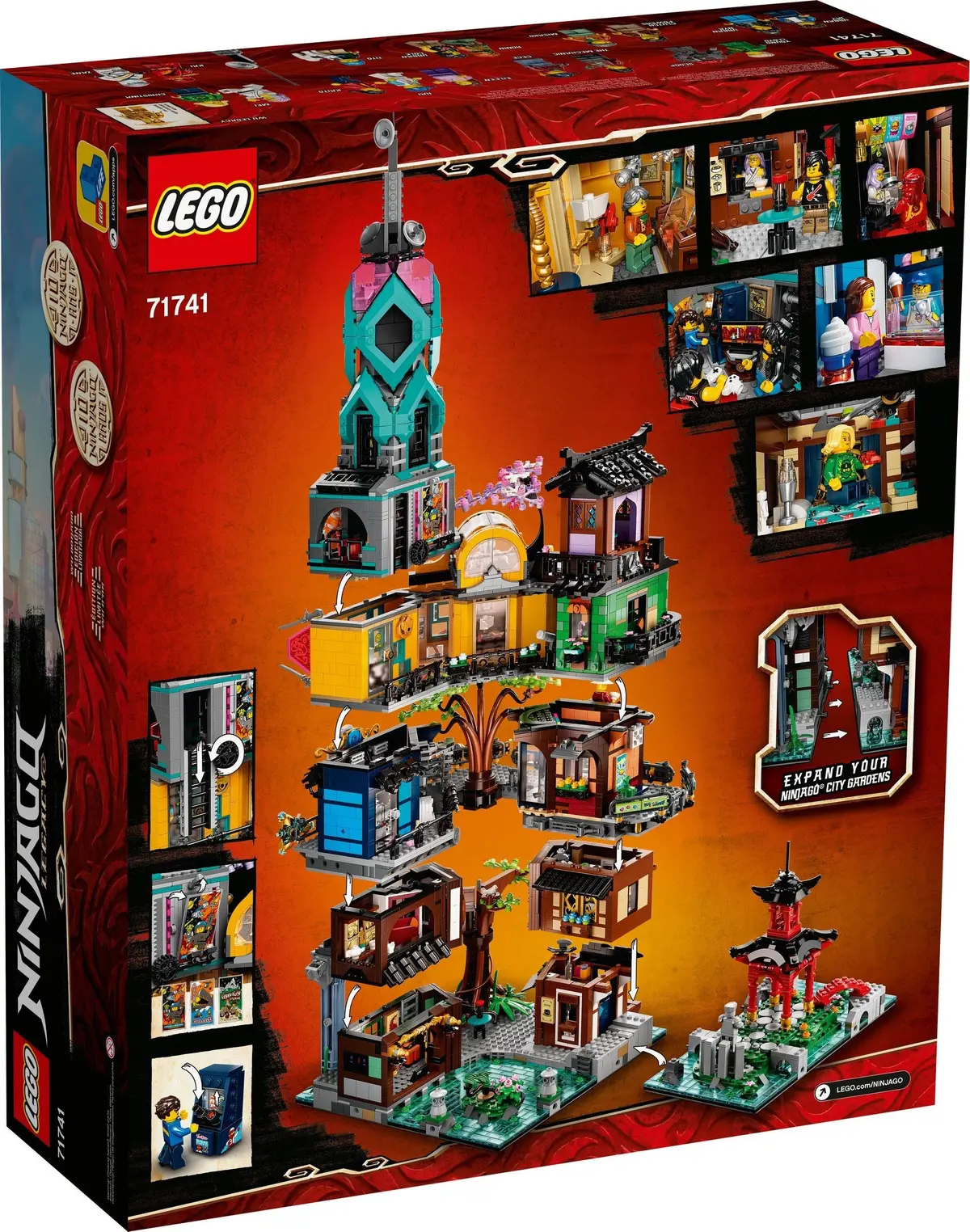 LEGO Ninjago 71741 NINJAGO City Gardens set, image 12