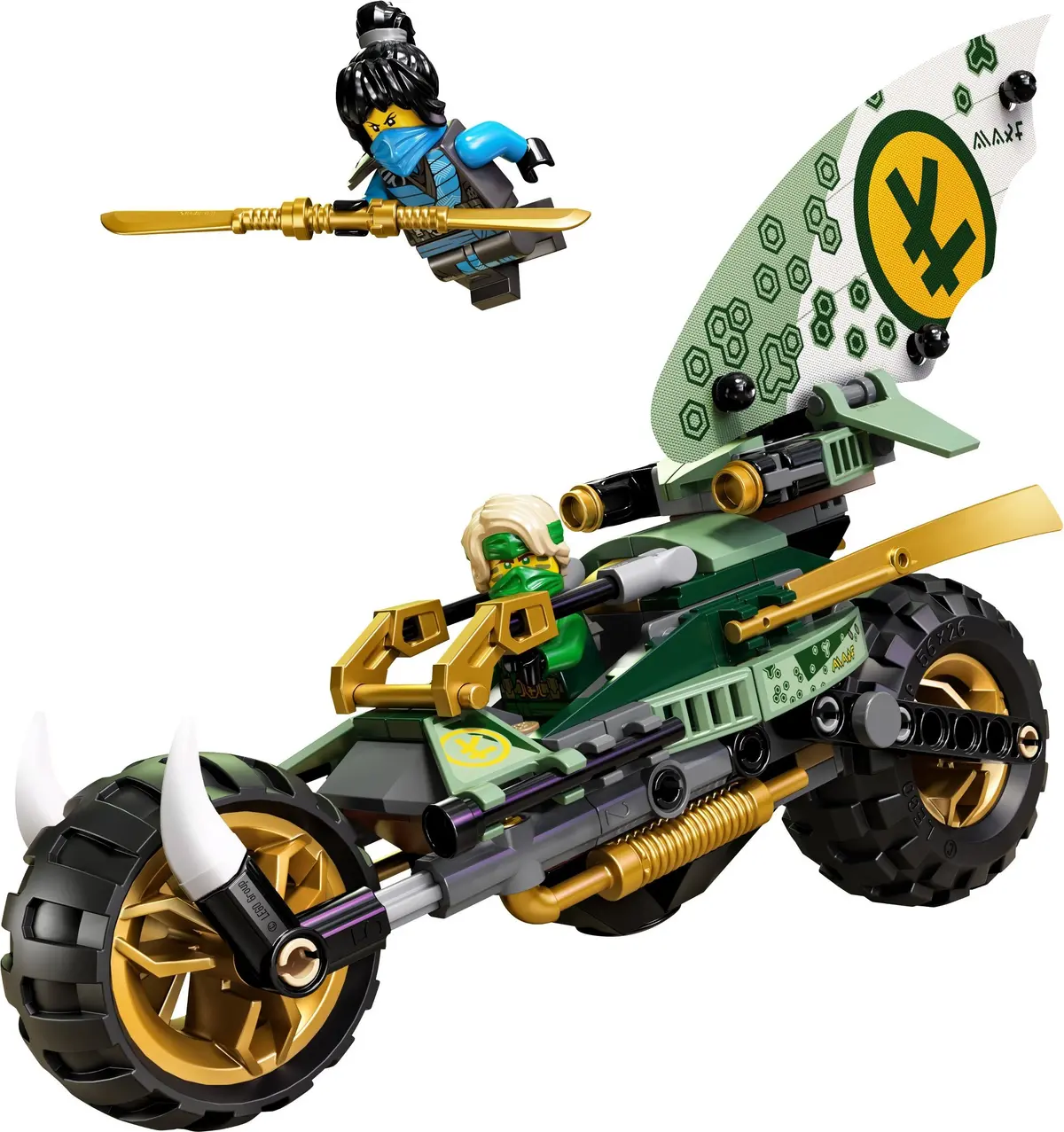 LEGO Ninjago 71745 Lloyd's Jungle Chopper Bike set, image 4