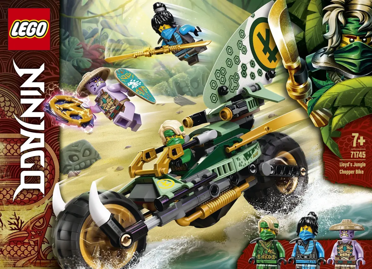 LEGO Ninjago 71745 Lloyd's Jungle Chopper Bike set, image 5