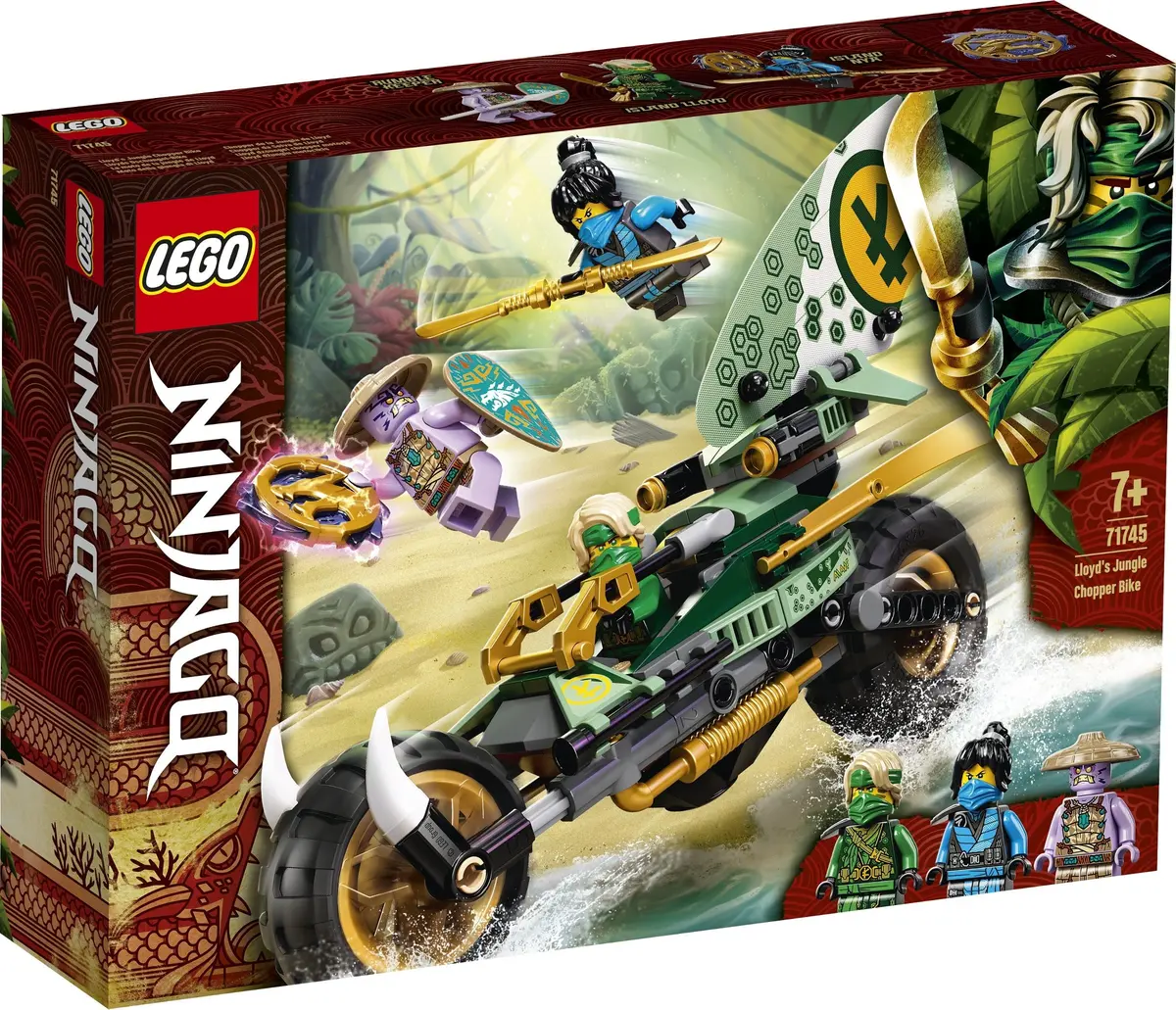 LEGO Ninjago 71745 Lloyd's Jungle Chopper Bike set, image 6