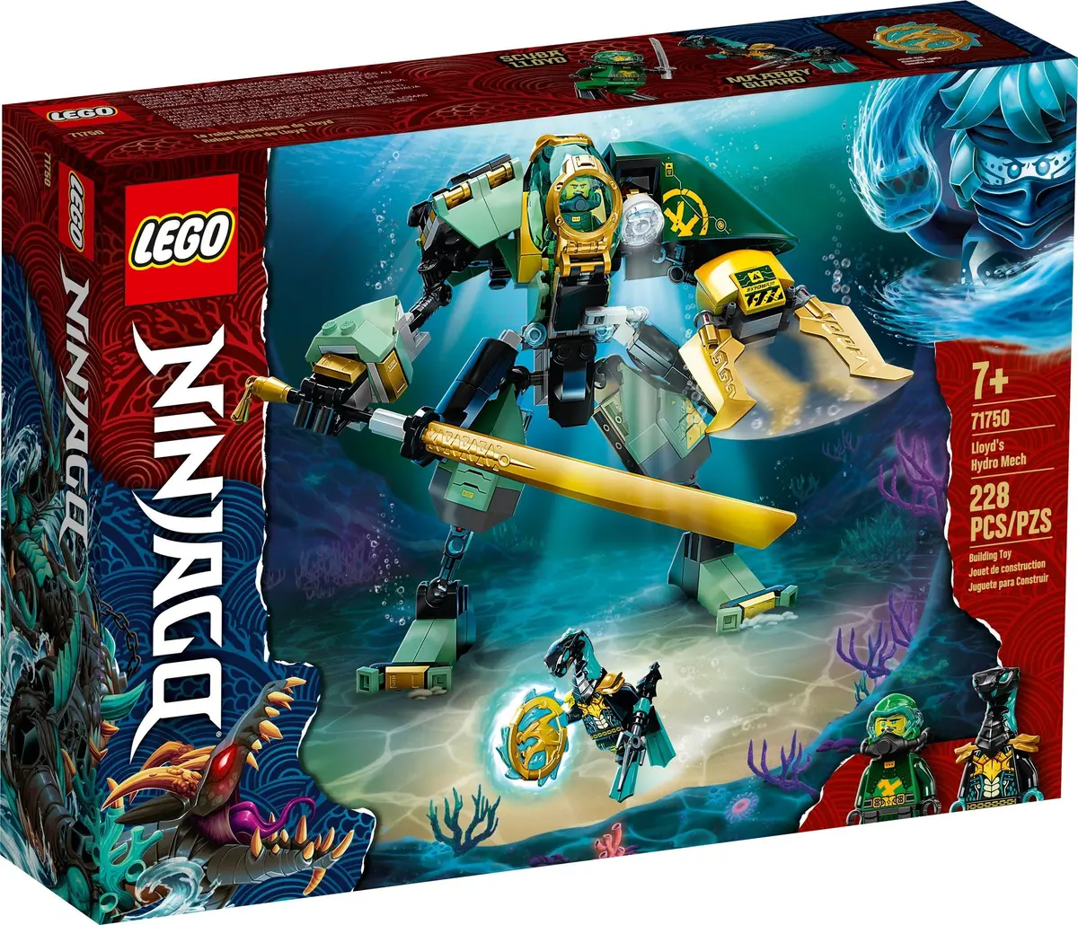 LEGO Ninjago 71750 Lloyd's Hydro Mech set, image 2