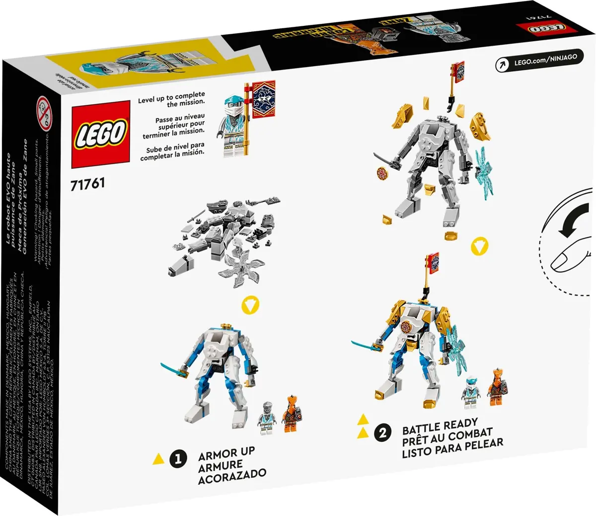 LEGO Ninjago 71761 Zane's Power Up Mech EVO set, image 5