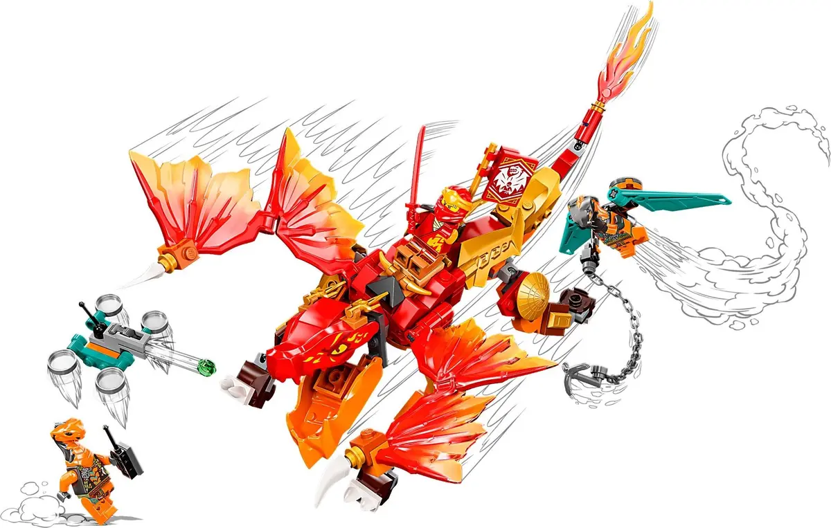 LEGO Ninjago 71762 Kai's Fire Dragon EVO set, image 3