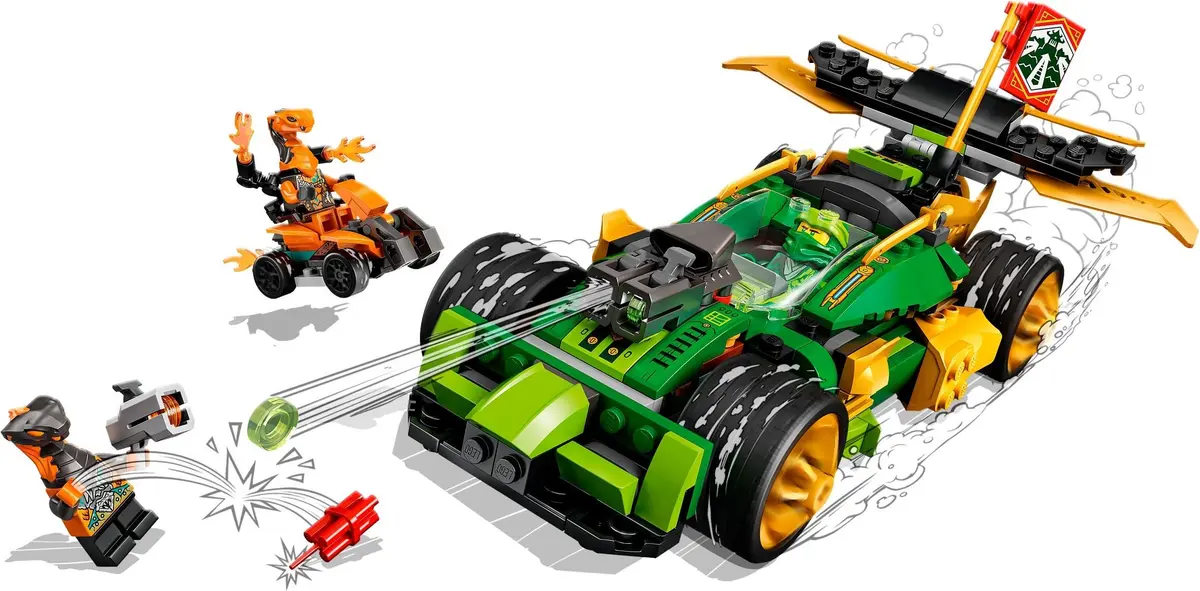 LEGO Ninjago 71763 Lloyd's Race Car EVO set, image 3
