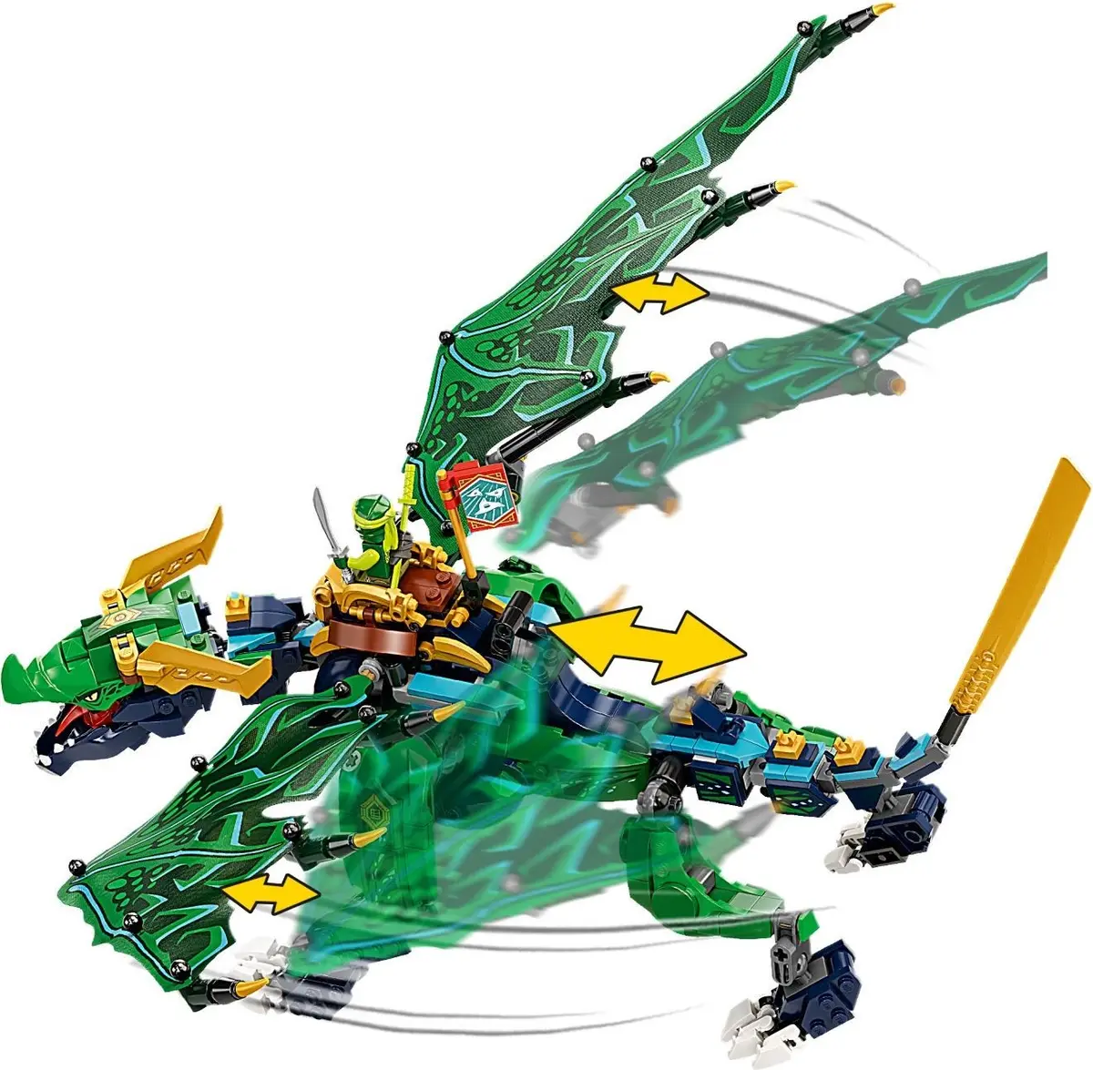 LEGO Ninjago 71766 Lloyd's Legendary Dragon set, image 4