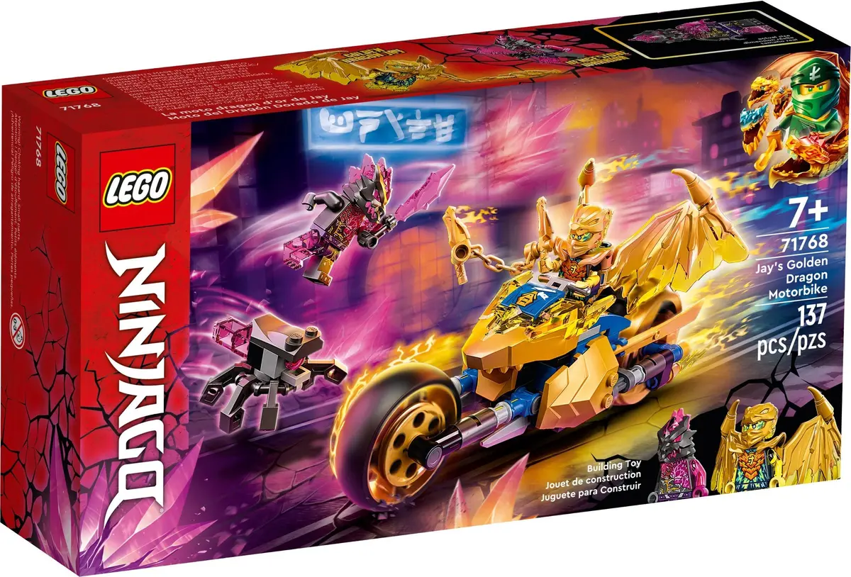 LEGO Ninjago 71768 Jay's Golden Dragon Motorbike set, image 2