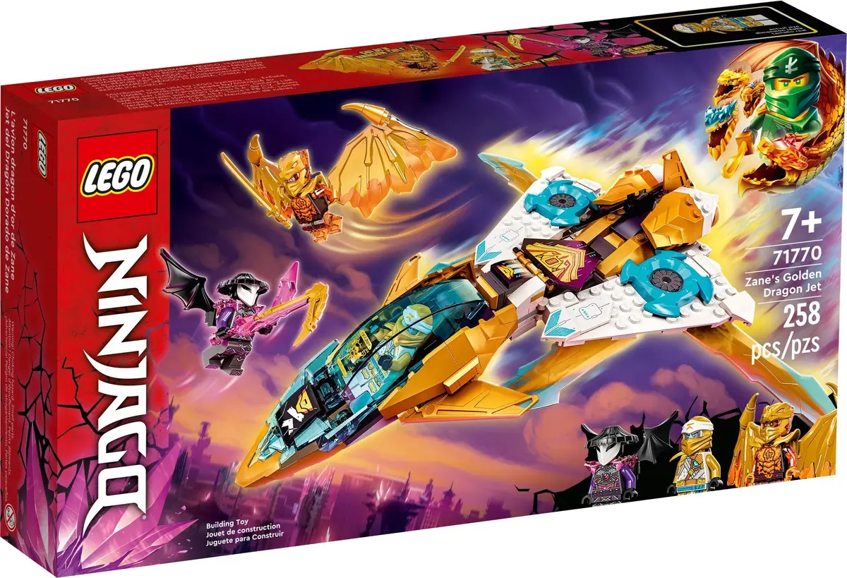 LEGO Ninjago 71770 Zane's Golden Dragon Jet set, image 2
