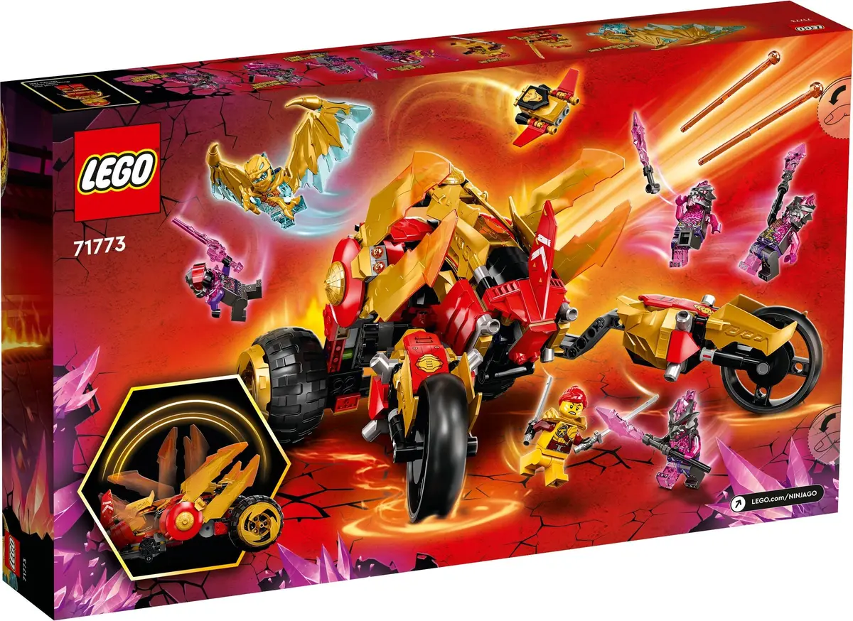 LEGO Ninjago 71773 Kai's Golden Dragon Raider set, image 6