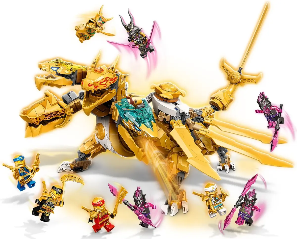 LEGO Ninjago 71774 Lloyd's Golden Ultra Dragon set, image 3