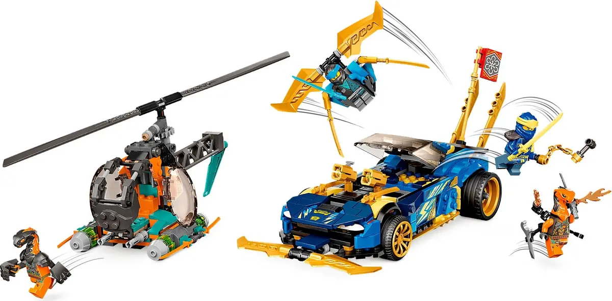 LEGO Ninjago 71776 Jay and Nya's Race Car EVO set, image 3