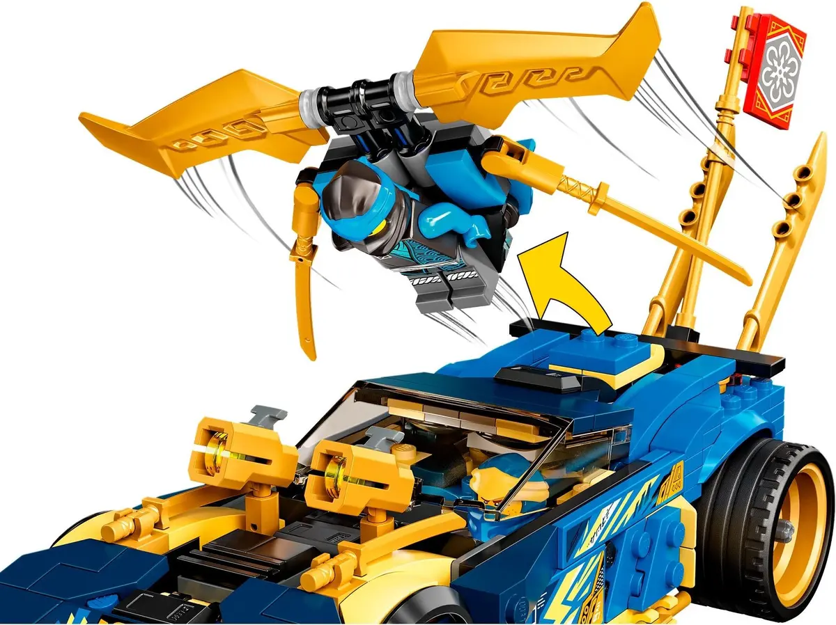 LEGO Ninjago 71776 Jay and Nya's Race Car EVO set, image 4