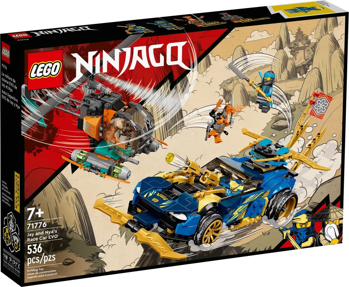 LEGO Ninjago 71776 Jay and Nya's Race Car EVO set, image 2