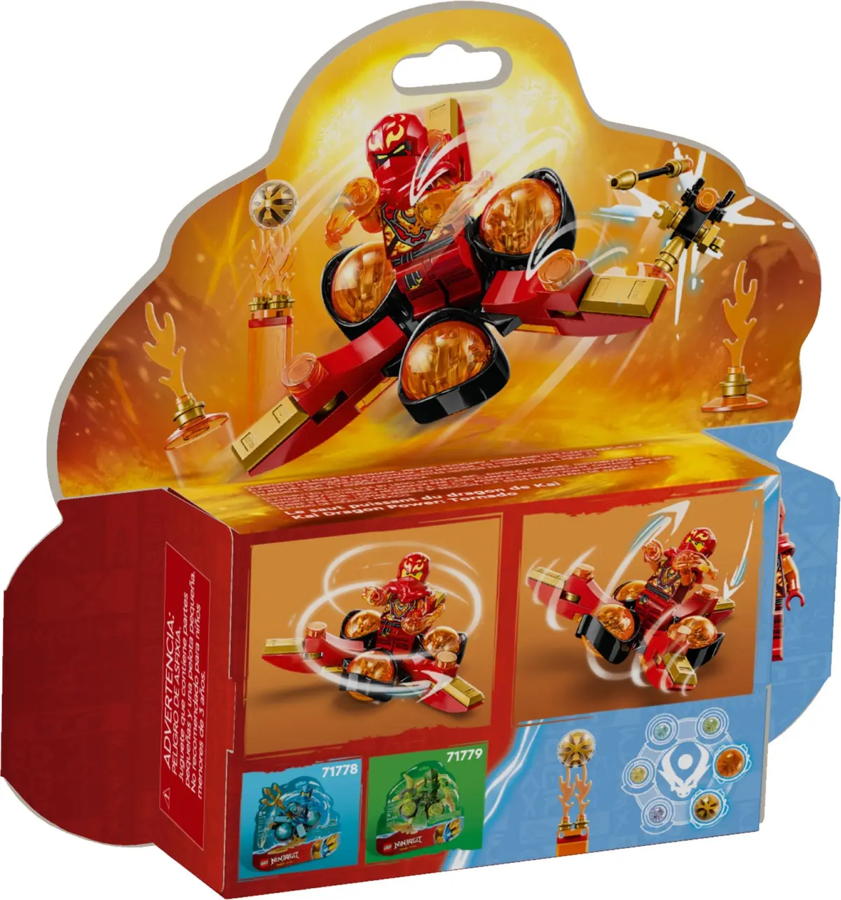 LEGO Ninjago 71777 Kai's Dragon Power Spinjitzu Flip set, image 6