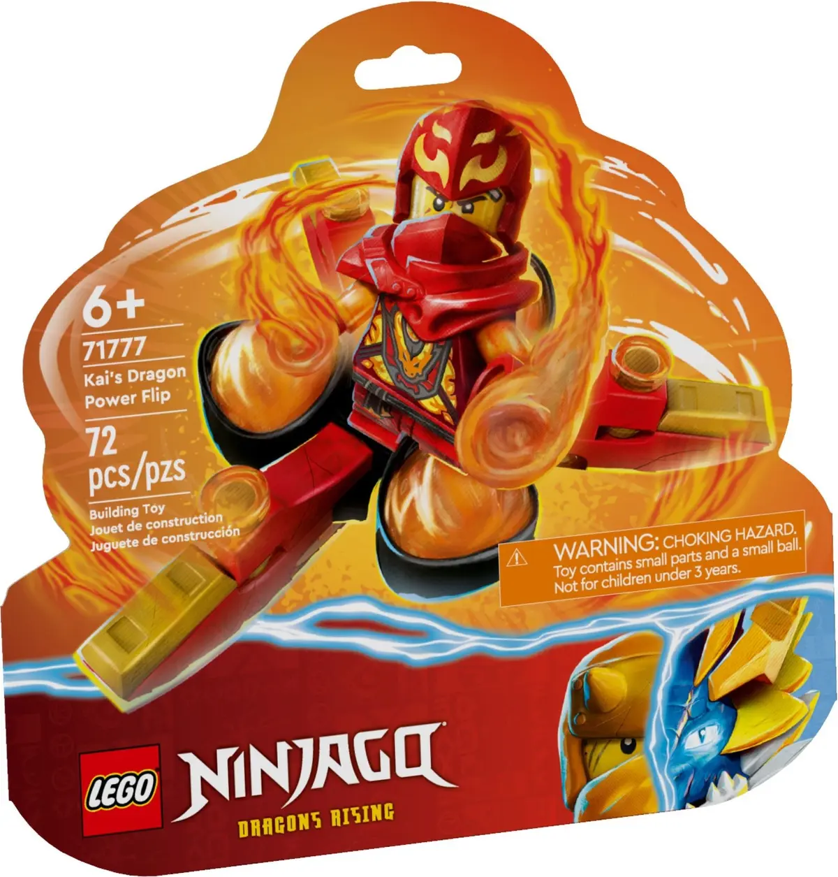 LEGO Ninjago 71777 Kai's Dragon Power Spinjitzu Flip set, image 2