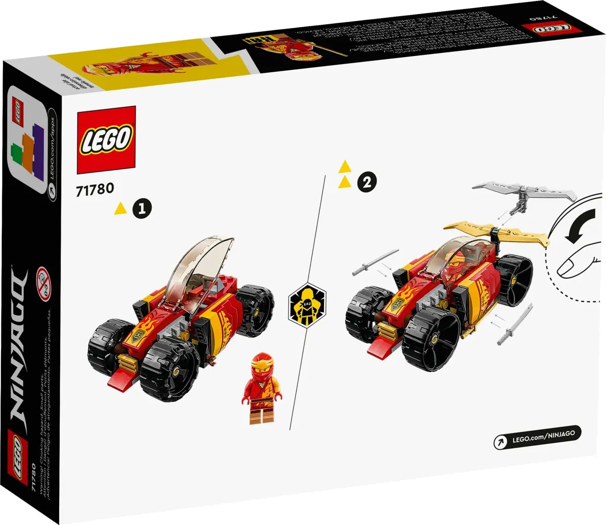 LEGO Ninjago 71780 Kai's Ninja Race Car EVO set, image 5