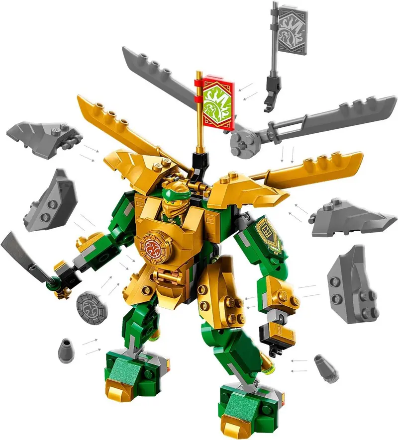 LEGO Ninjago 71781 Lloyd's Mech Battle EVO set, image 4