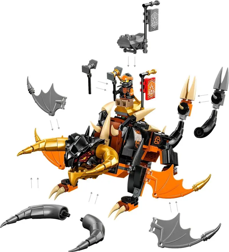 LEGO Ninjago 71782 Cole's Earth Dragon EVO set, image 4